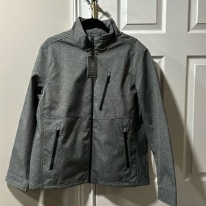 NWT VAN HEUSEN Large Gray water resistant and wind resistant jacket. Ret. $150